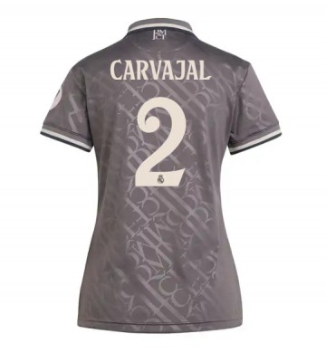 Real Madrid Daniel Carvajal #2 Tercera Equipación Mujer 2024-25 Manga Corta